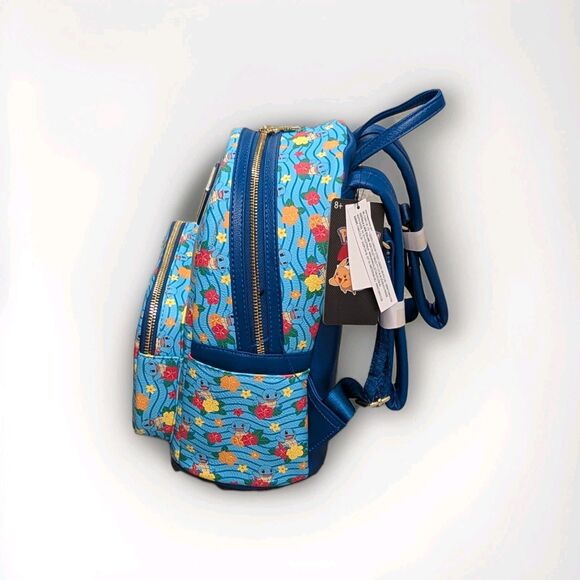 LOUNGEFLY x Pokemon Squirtle Flower Girly All Over Print Mini Backpack Collector main image 4